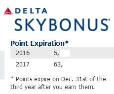 skybonus points go away