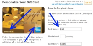 personal gift cards