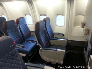Delta 767-300 domestic comfort plus seat 2-5 Delta points blog