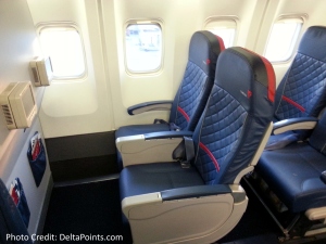 Delta 767-300 domestic comfort plus seat 2 Delta points blog