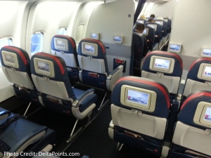 Delta 767-300 domestic comfort plus seat 3 Delta points blog