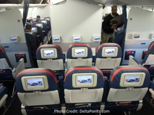 Delta 767-300 domestic comfort plus seat 4 Delta points blog