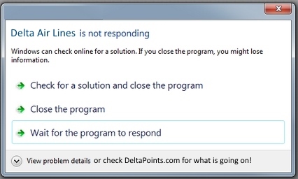 Delta air lines errors 2015