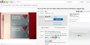 ebay buy delta diamond medallion luggage tag