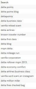 searches that folks followed to the blog