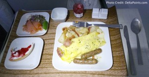 breakfast DeltaONE 757 service SFO to JFK Delta Points blog (2)