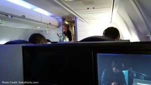 cabin service DeltaONE 757 SFO to JFK Delta Points blog
