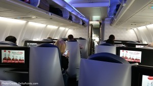 seatbacks DeltaONE 757 Delta Points blog