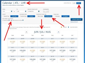 July space atl to LHR Delta partners