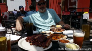 Lunch with MJ on Travel at Fox Brothers BBQ in ATL Delta Points blog