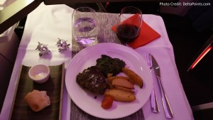 Virgin Atlantic Dining Upper Class Atlanta to Manchester Delta Points blog (3)