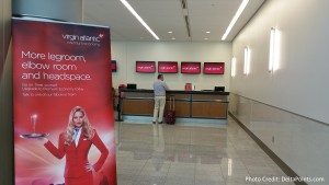 Virgin Atlantic check-in post security Atlanta ATL near gate F6 Delta Points blog 3