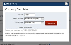 delta currency calculaor