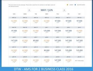DTW TO AMS 2016
