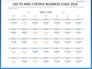 LAX TO AMS 2016