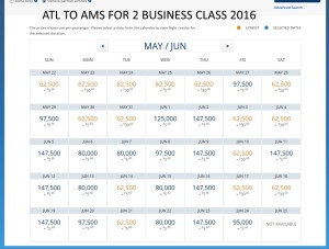 atl TO AMS 2016