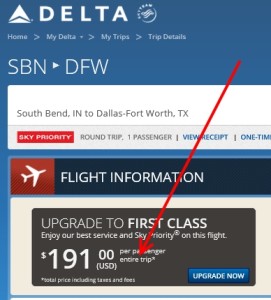delta now selling entire trip 1st class upgrades