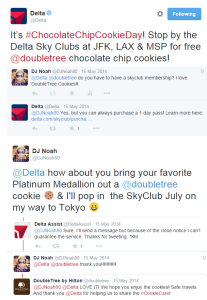 Delta - DoubleTree Cookies Tweet Interactions