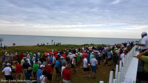 crowds following tiger woods 2015 PGA Championship Whistling Straits Kohler Wisconsin delta points blog