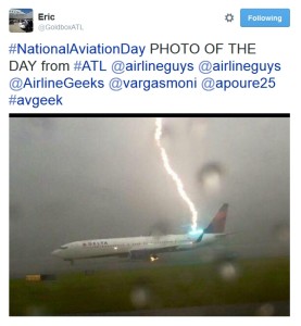 lightning strikes delta jet in atl
