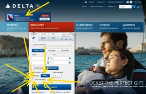 why is the -I AM TRAVELING- button still there on Delta-com