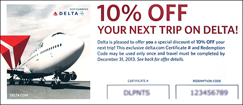 I have 5 - 10% off NYC Delta coupons up for grabs! - Eye of the Flyer